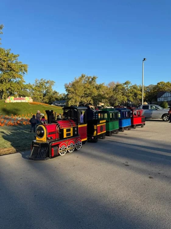 Northern Lights Express trackless train for Edmonton birthday parties and community events